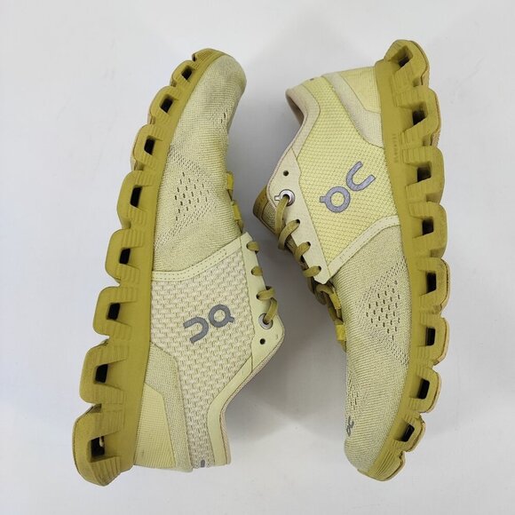 On Women’s Cloud X Green Mesh Lace up Running Shoes Size 6.5 US - Picture 6 of 11